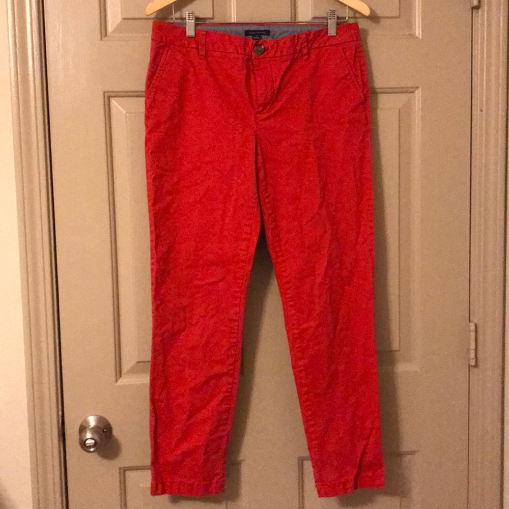 Tommy Hilfiger Red Chino Trousers